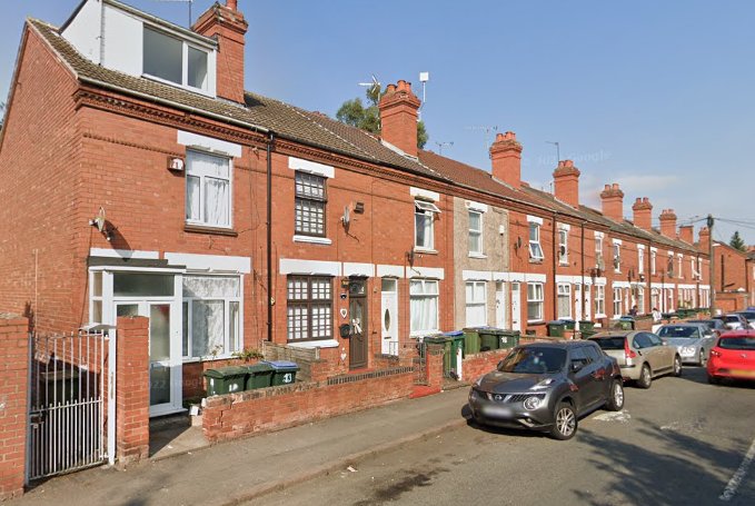 Britannia Street, Coventry. east end.